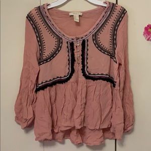 Boho long sleeves blouse